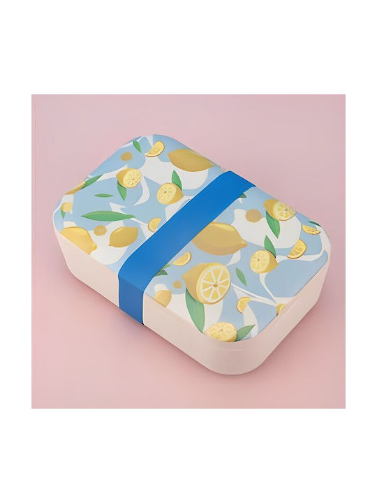 Cutie pentru Mâncare Plastic Galben 18.9x12.8cm 1buc