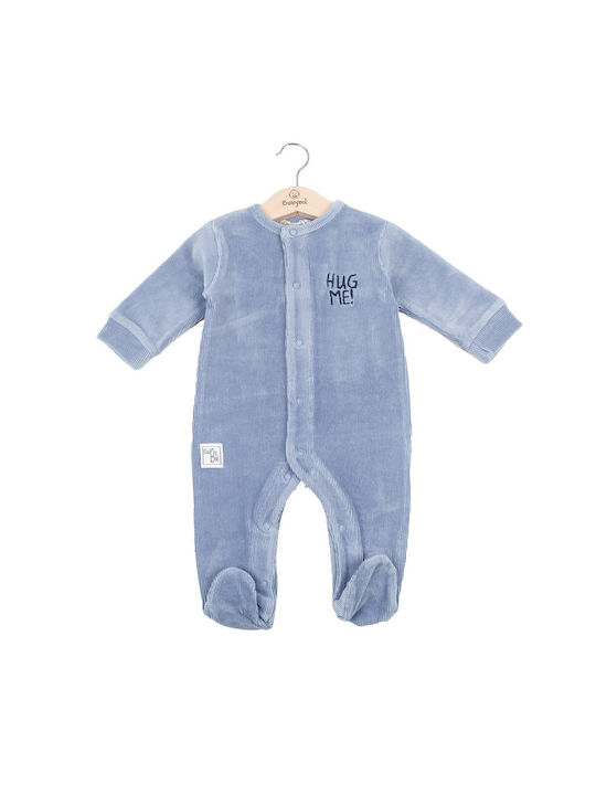 Babybol Baby Bodysuit Set Long-Sleeved Blue