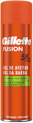 Gillette Fusion Gel Ξυρίσματος για Ευαίσθητες Επιδερμίδες 200ml