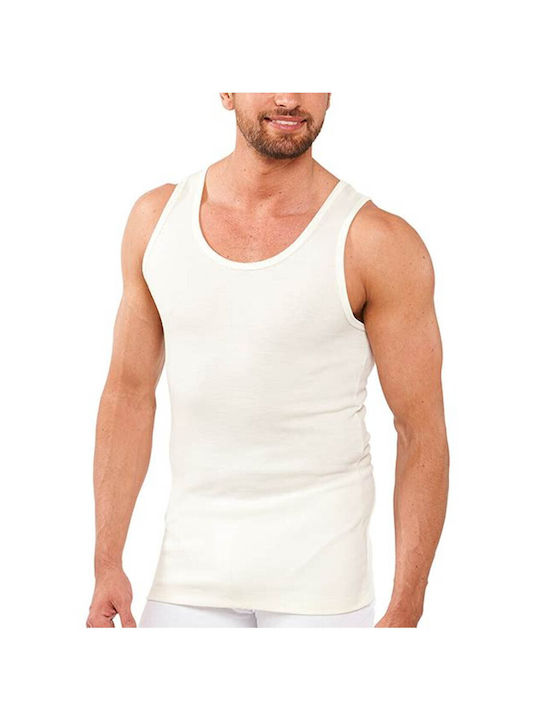 Men's Sleeveless Undershirt Beige