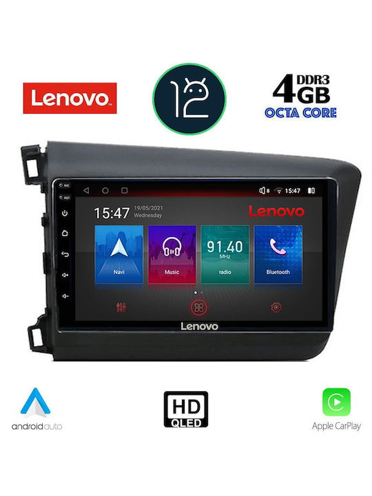 Lenovo Ssx Ηχοσύστημα Αυτοκινήτου για Honda Civic 2012-2016 (Bluetooth/USB/WiFi/GPS) με Οθόνη Αφής 9"