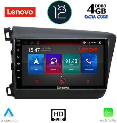 Lenovo Car-Audiosystem für Honda Bürgerlich 2012-2016 (Bluetooth/USB/WiFi/GPS) mit Touchscreen 9"