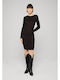 Mini Knitted Dress Black