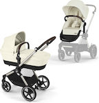 Cybex Lux Adjustable 2 in 1 Baby Stroller Suitable for Newborn Seashell Beige