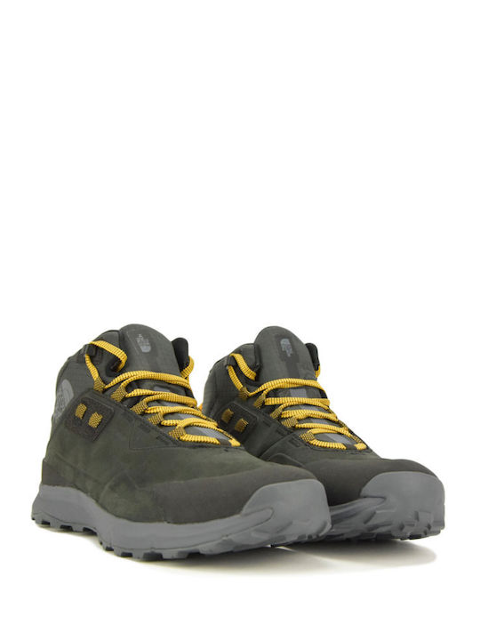 The North Face Cragstone Leather Men's Waterproof Hiking Boots Yellow