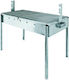 Galvanized Charcoal Grill 56cmx32cm