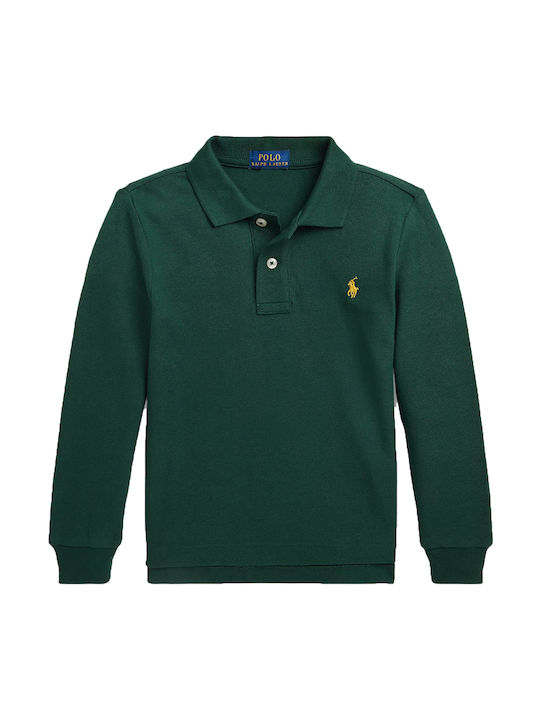 Ralph Lauren Kinderpolo Langarm Grün