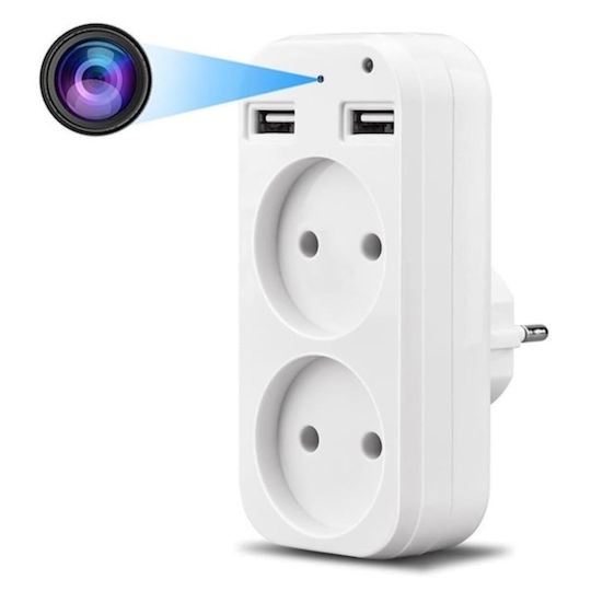 S-Talk Hidden Camera WiFi Socket 1080p with Memory Card Slot and Motion Detector