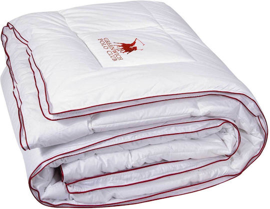Greenwich Polo Club Πάπλωμα Υπέρδιπλο με Γέμιση Microfiber 220x240εκ. 2347 Λευκό 250 GSM 8.5 togs