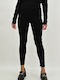 Frauen Lang Leggings Schwarz