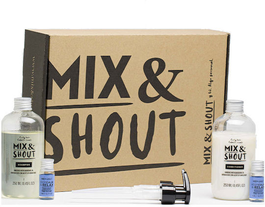 Mix & Shout Soothing Curly Routine Σετ Περιποίησης Μαλλιών για Σγουρά Μαλλιά με Σαμπουάν 4τμχ
