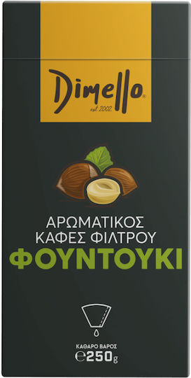 Dimello Καφές Φίλτρου Hazelnut Αλεσμένος 250gr