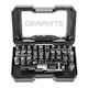 Graphite Set 32 Schraubendreher-Bits Torx / Gerade / Stern / Kreuz