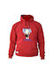 FightFlix Kinder Sweatshirt mit Kapuze Rot