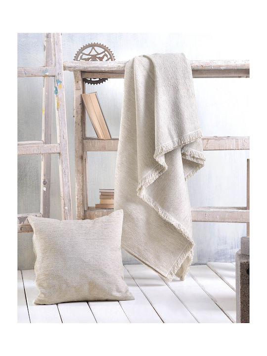 Rythmos Avida Ριχτάρι Πολυθρόνας Δύο 'Οψεων Chenille 180x160εκ. 02 Μπεζ 117-191-2504