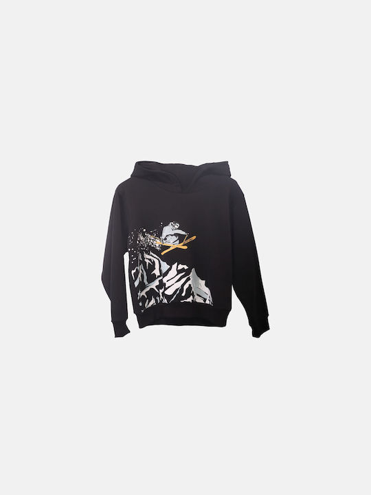 Joyce Kinder Sweatshirt mit Kapuze Schwarz