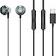 Celebrat D14-BK Earbuds Handsfree με Βύσμα USB-C Μαύρο