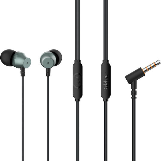 Celebrat D11-BK In-ear Handsfree με Βύσμα 3.5mm Μαύρο
