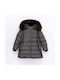 Funky Girls Quilted Coat Khaki with Lining & Ηood