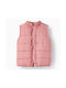 Zippy Girls Quilted Coat Pink Sleeveless