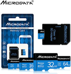 Microdata Plus microSDXC 32GB Class 10 με αντάπτορα