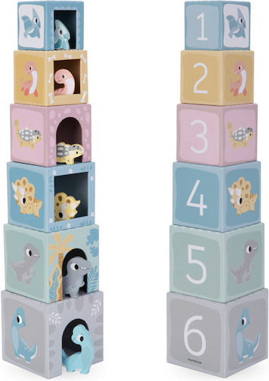 Mamabrum Cub De Activitate Dinosaur Box Din Lemn Pentru 12+ Luni