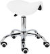 Wheeled Stool White