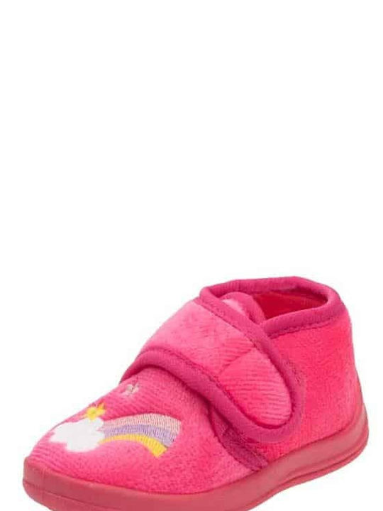 Meridian Closed-Toe Bootie Slippers Fuchsia