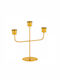 Palma Emporio Kerzenhalter Metall in Gold Farbe 20x8x20cm 1Stück