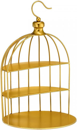 Palma Emporio Metallic Lantern Gold 25x25x40cm