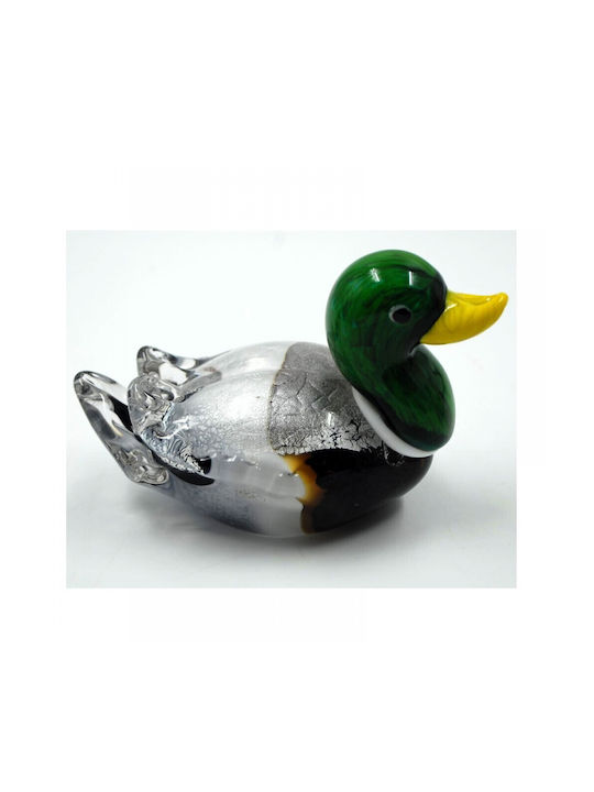 Royal Art Collection Decorative Duck made of Glass 15cm 1pcs