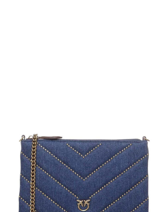 Pinko Flat Women's Pouch Shoulder Blue