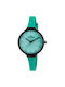 Radiant Watch with Green Rubber Strap