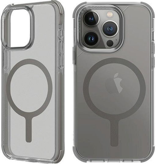 Uniq Combat Back Cover Plastic / Silicone Magnetic Gray (iPhone 15 Pro)
