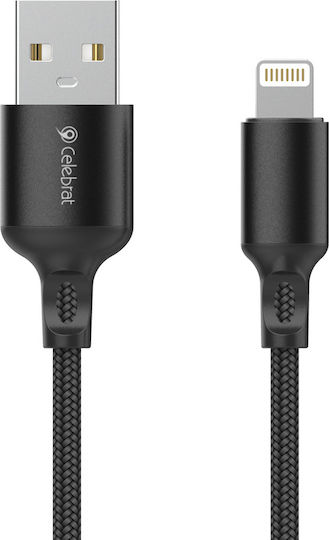 Celebrat USB-A to Lightning Cable 12W Black 1m (CB-32A-L)