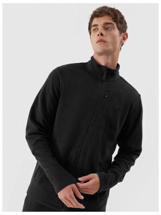 Men's Fleece Cardigan Black
