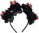 Carnival Headband Black for Halloween made of Plastic