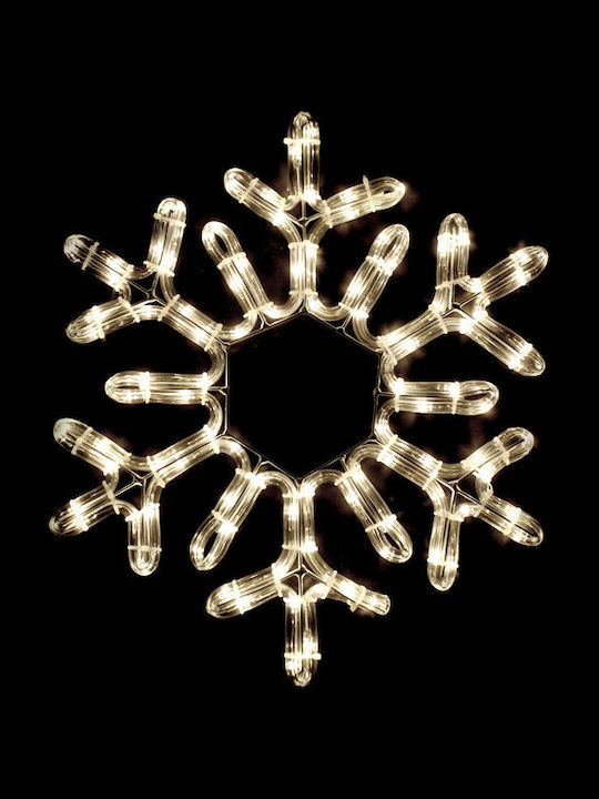 Aca De Crăciun Tub de lumină în Formă Fulg Albă Snowflake
