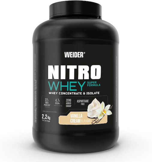 Weider Nitro Whey Protein Whey with Flavor Vanilla Cream 2.2kg