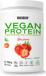 Weider Vegan Protein Fără gluten cu Aromă de Căpșuni 750gr