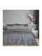 Das Home Πάπλωμα Μονό με Γέμιση Microfiber 160x240εκ. Happy Γκρί 550 GSM