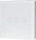 Elmark Îngropat Comutator Dimmer cu Cadrul Universal Τactil 500W în Alb Culoare
