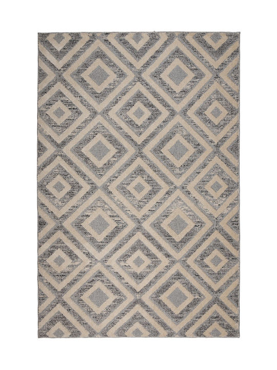 Viokarpet Momentum T436a Rug Rectangular White Anthracite