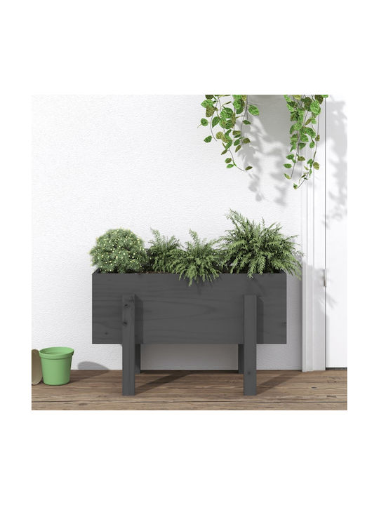 vidaXL Planter Box 62x38cm Grey 825179