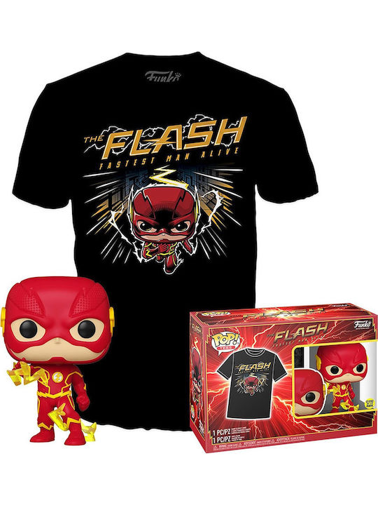 Funko Pop! Tees DC Primal Age: The Flash Cel mai rapid om în viață - The Flash (S) - Ediție limitată Strălucește în întuneric