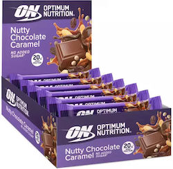 Optimum Nutrition Протеинови Барове с Вкус Nutty Chocolate Caramel 10x70гр