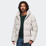 Superdry Men's Winter Puffer Jacket Gray