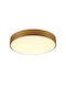 Trio Lighting Πλαφονιέρα Οροφής 45εκ. Κίτρινη με Ενσωματωμένο LED