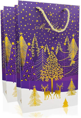 Soap Tales Crăciunească Geantă pentru Cadou Violet 18x24cm.