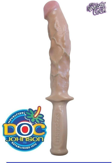 Doc Johnson Glass Dildo Flesh 23cm